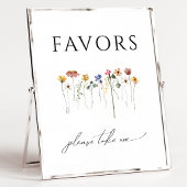 Farbenfrohe Wildblume Kinderdusche Favoriten Schil Poster