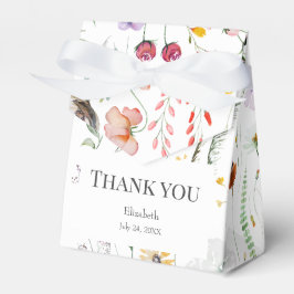 Farbenfrohe Wildblume Meadow Brautparty Danke Geschenkschachtel