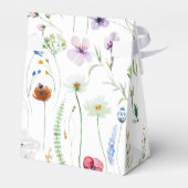 Farbenfrohe Wildblume Meadow Brautparty Danke Geschenkschachtel (Rückseite)