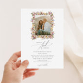 Farbenfrohe Wildblume | Meadow Foto Wedding Einladung