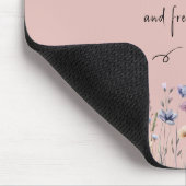 Farbenfrohe Wildblume Mousepad (Ecke)
