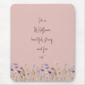 Farbenfrohe Wildblume Mousepad (Vorne)