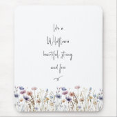 Farbenfrohe Wildblume Mousepad (Vorne)