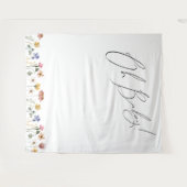 Farbenfrohe Wildblume Oh Baby Background Wandteppich (Vorderseite (Horizontal))