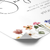 Farbenfrohe Wildblume | Oh Snap Hashtag Poster (Ecke)