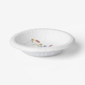 Farbenfrohe Wildblume Pappteller (Gewinkelt)