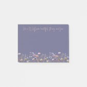 Farbenfrohe Wildblume Post-it Klebezettel (Vorderseite)