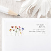 Farbenfrohe Wildblume | Rücksendeadresse (Insitu)