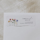 Farbenfrohe Wildblume | Rücksendeadresse