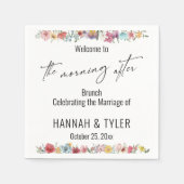 Farbenfrohe Wildblume Serviette (Vorderseite)