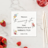 Farbenfrohe Wildblume Serviette (Beispiel)