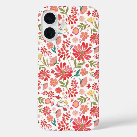 Farbenfrohe Wildblume Sommer Floral Case-Mate iPho iPhone Hülle (Rückseite)