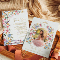 Farbenfrohe Wildblume Sweet 16 Quinceanera Foto