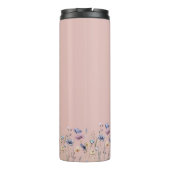 Farbenfrohe Wildblume Thermosbecher (Rückseite)