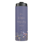 Farbenfrohe Wildblume Thermosbecher (Vorderseite)