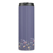 Farbenfrohe Wildblume Thermosbecher (Rückseite)