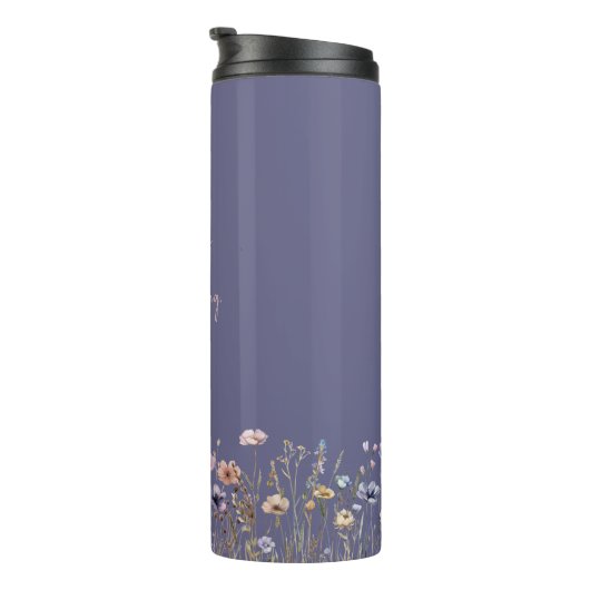 Farbenfrohe Wildblume Thermosbecher (Nach rechts gedreht)