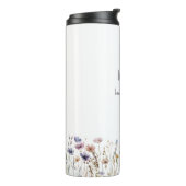 Farbenfrohe Wildblume Thermosbecher (Nach links gedreht)