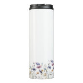 Farbenfrohe Wildblume Thermosbecher (Rückseite)