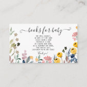  Farbenfrohe Wildblume Wasserfarbe Wiese Begleitkarte (Vorderseite)