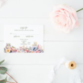 Farbenfrohe Wildblume Wedding RSVP Card Karte