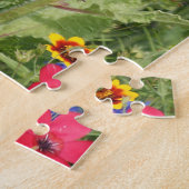 Farbenfrohe Wildblume Wiese, lebendiges Muster. Puzzle (Seite)