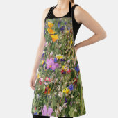 Farbenfrohe Wildblume Wiese, lebendiges Muster. Schürze (InSitu)