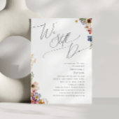 Farbenfrohe Wildblume Wiese wir immer noch überprü Einladung