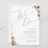 Farbenfrohe Wildblume | Wir laden Hochzeiten ein Einladung (Vorderseite)