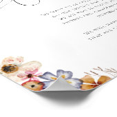 Farbenfrohe Wildblume | Zeremonie ohne Anschluss Poster (Ecke)