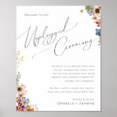 Farbenfrohe Wildblume | Zeremonie ohne Anschluss Poster (Vorne)