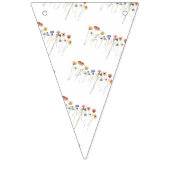 Farbenfrohe Wildblume zum Geburtstag Wimpelkette (Erste Fahne)