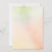 Farbenfrohe Wildblumen Elegante Natur Hochzeit Einladung (Rückseite)