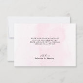 Farbenfrohe Wildblumen Hochzeit Dankeskarte (Rückseite)