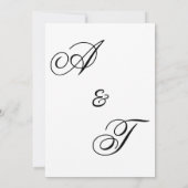 Farbenfrohe Wildblumen Hochzeit Einladung (Rückseite)