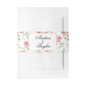 Farbenfrohe Wildblumen Hochzeit Einladungsbanderole (Vorderseite Beispiel)