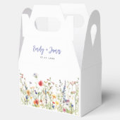 Farbenfrohe Wildblumen-Hochzeit Geschenkschachtel (Geöffnet)