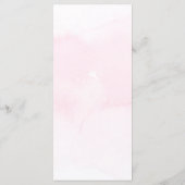 Farbenfrohe Wildblumen Hochzeit Menükarte (Rückseite)