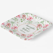 Farbenfrohe Wildblumen Hochzeit Pappteller (Gewinkelt)