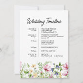 Farbenfrohe Wildblumen Hochzeitserklärung Einladung