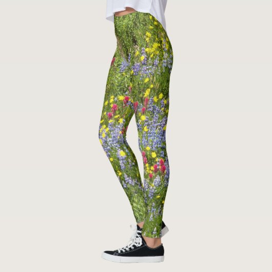 Farbenfrohe Wildblumen Leggings (Links)