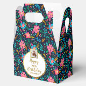 Farbenfrohe Wildblumen, maßgeschneidertes Foto, gl Geschenkschachtel (Geöffnet)