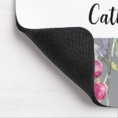 Farbenfrohe Wildblumen mit Individuelle Name Light Mousepad (Ecke)