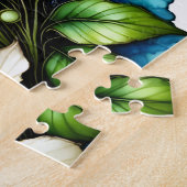 Farbenfrohe Wildblumen Ozeanportal Puzzle (Seite)