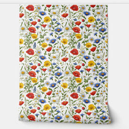 Farbenfrohe Wildblumen Rustikale Blumen Elegant St Tapete