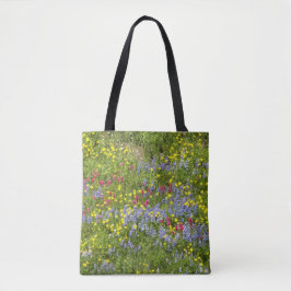 Farbenfrohe Wildblumen Tasche