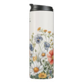 Farbenfrohe Wildblumen Thermaltumbler Thermosbecher (Nach rechts gedreht)