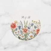 Farbenfrohe Wildblumen Tischkonfetti Konfetti (Klein Vorderseite)