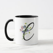 Farbenfrohe Wildblumen und Hübsche "C" Tasse (Links)