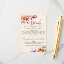 Farbenfrohe Wildblumenblüte Vintage-Gartenhochzeit